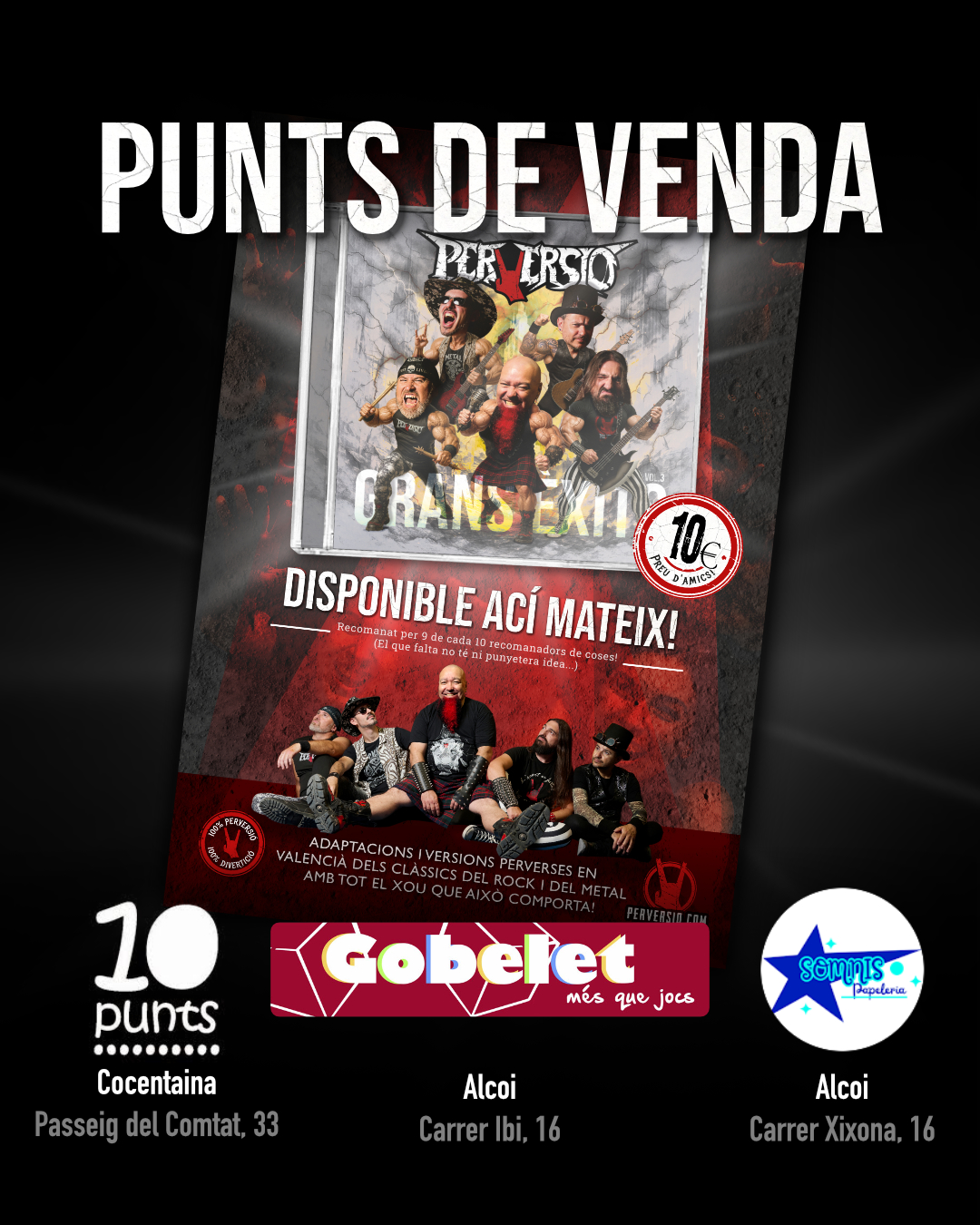 Punts de venda oficials de Grans Èxits Vol3
